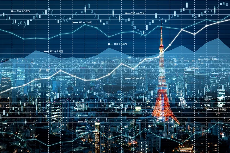 日経平均株価の推移のイメージ図