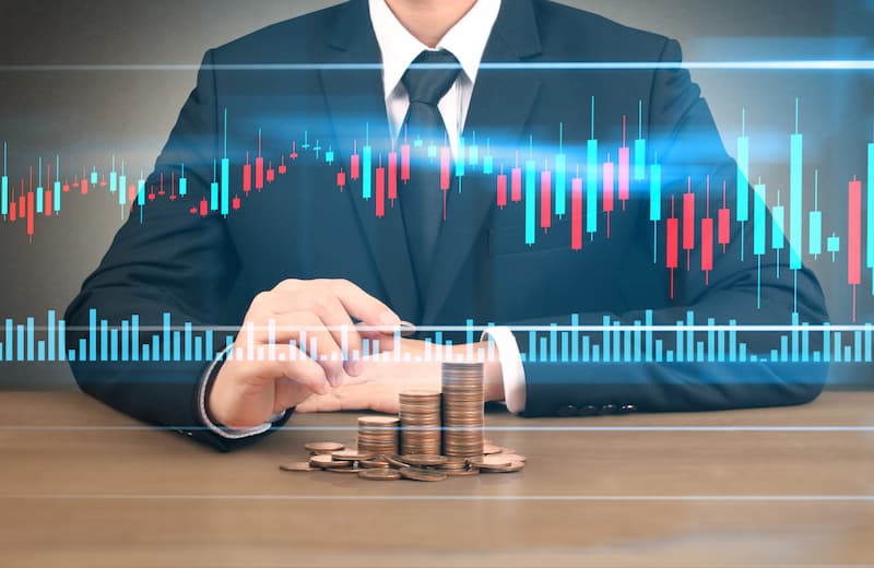 株価とお金のイメージ