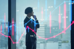 株式投資と投資信託の違いに悩むイメージ