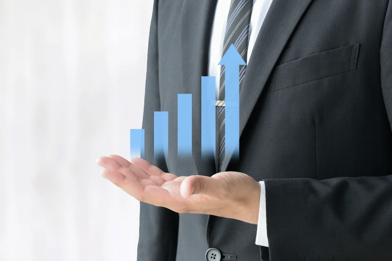 業績が上がるイメージ