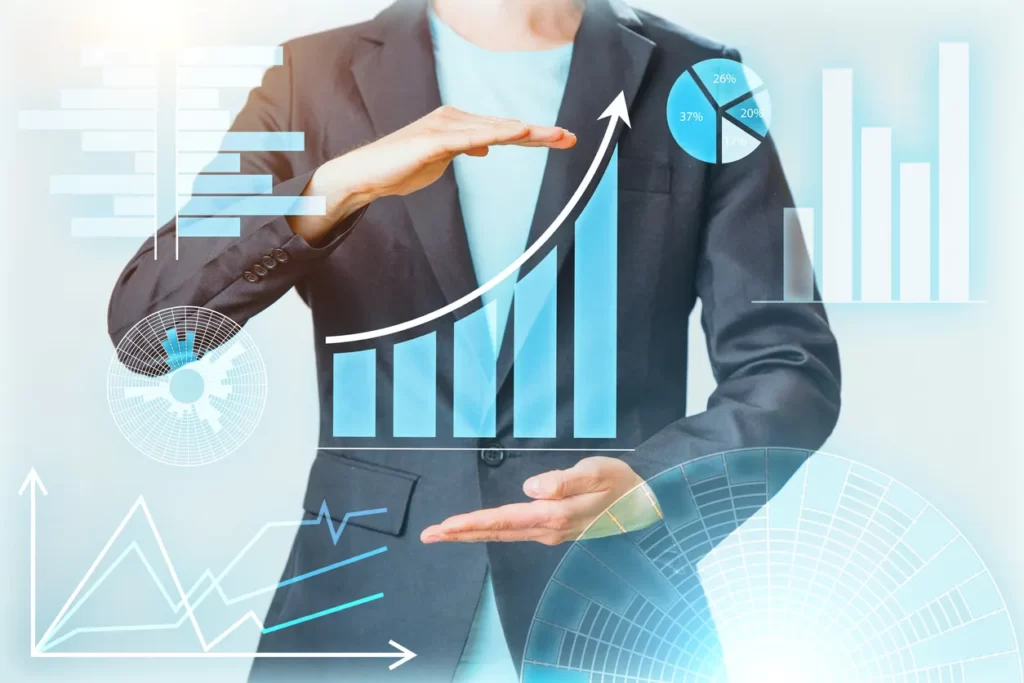 企業の業績のイメージ