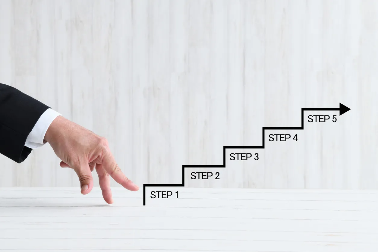 :貯金をしながら低リスクで株を運用する手順のイメージ