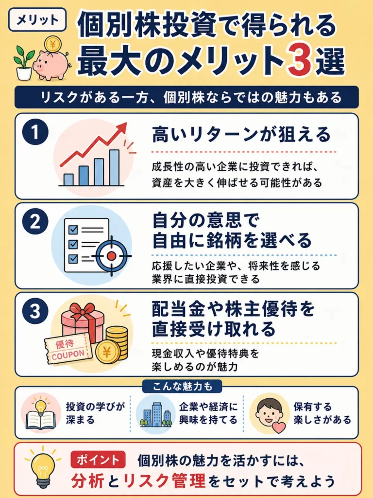 個別株投資はほったらかしでは勝てない?やめとけと言われる5つの理由のイメージ