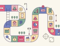 ゲームで資産運用を勉強するイメージ